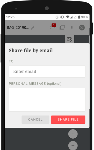 File sharing in mobile devices